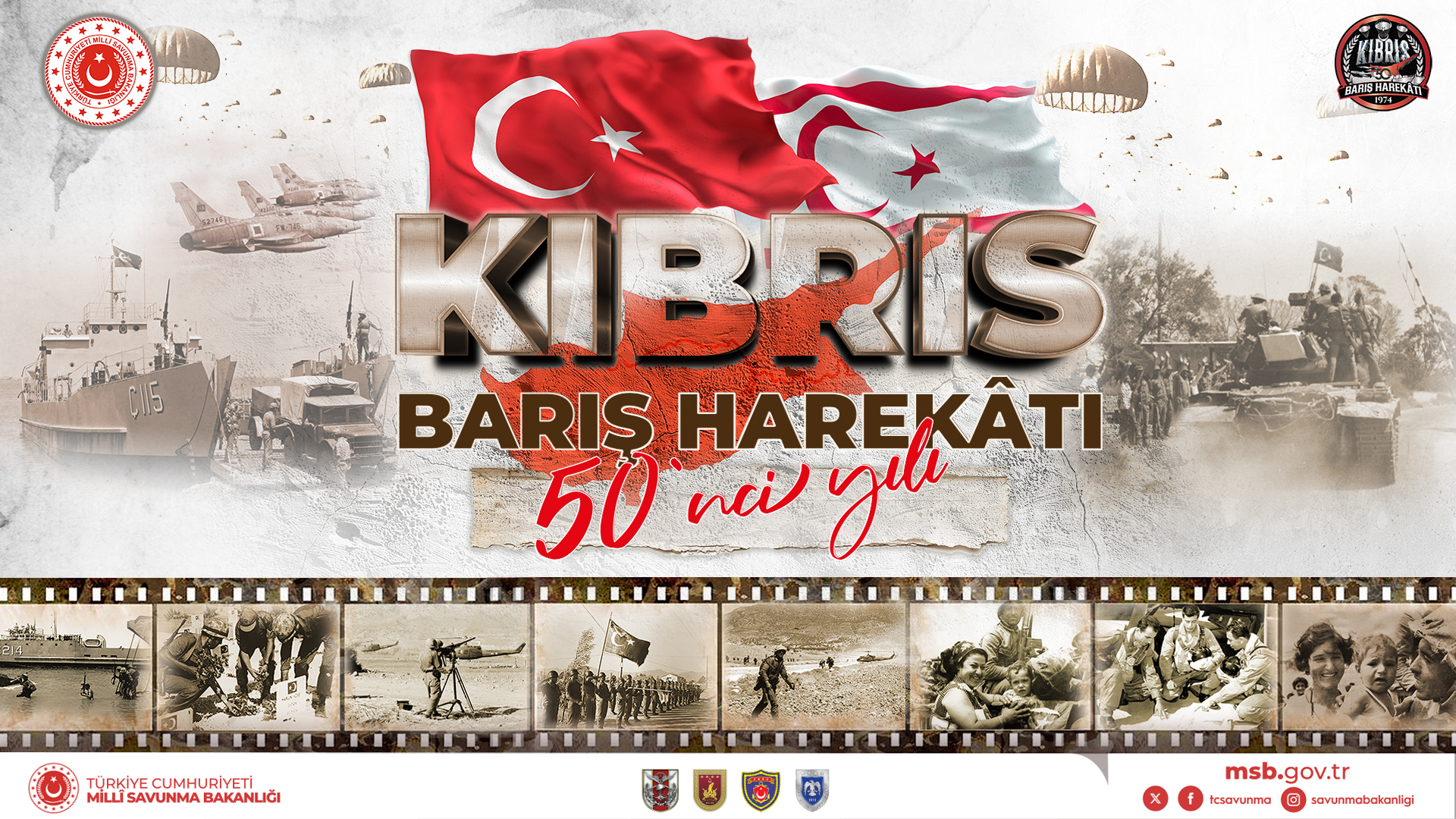 MSB’den Kıbrıs Barış Harekatı’nın 50’nci Yıl Dönümü Mesajı