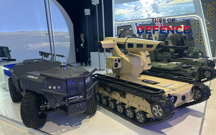AzerSilah Showcases Indigenously Developed Armed Unmanned Ground Vehicles at ADEX 2026 in Baku