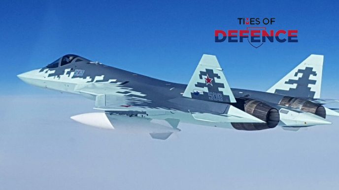 Su-57E Flew to Egypt With Fuel Tanks Inside Its Weapons Bays