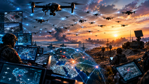 The new balance of war: The real power of drone swarms is network strength, not numbers