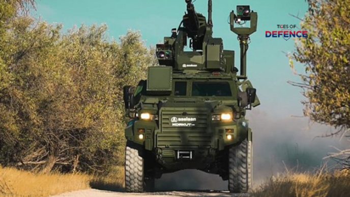 ASELSAN KORKUT 25 Vehicle-Mounted C-UAS Platform Neutralizes Shahed-136-Class Delta-Wing Target