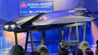 Flying Wedge Defence & Aerospace Unveils FWD Supreme AI Combat Drone Prototype in New Delhi