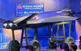 Flying Wedge Defence & Aerospace Unveils FWD Supreme AI Combat Drone Prototype in New Delhi