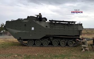 Romanian Naval Forces Take Delivery of First Batch of U.S.-Made AAV7A1 Amphibious Assault Vehicles