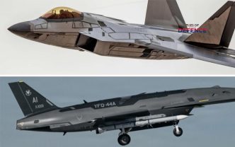 U.S. Air Force F-22A Raptor Demonstrates In-Flight Tactical Control of Anduril YFQ-44A Fury Stealth CCA