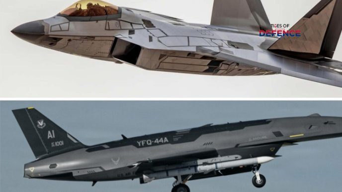 U.S. Air Force F-22A Raptor Demonstrates In-Flight Tactical Control of Anduril YFQ-44A Fury Stealth CCA