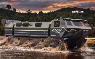 Czechoslovak Group Unveils Meander Tracked Amphibious Vehicle at Future Forces Forum 2026