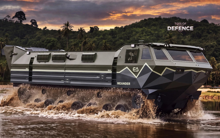 Czechoslovak Group Unveils Meander Tracked Amphibious Vehicle at Future Forces Forum 2026