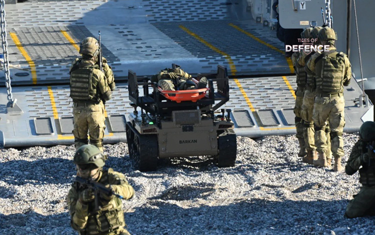Turkish Naval Forces Test HAVELSAN Barkan UGV in Amphibious Raid and Casualty Evacuation Drills