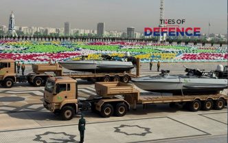 Turkmenistan Navy Publicly Debuts Israel Aerospace Industries (IAI) Katana Armed Unmanned Surface Vessels (USVs)
