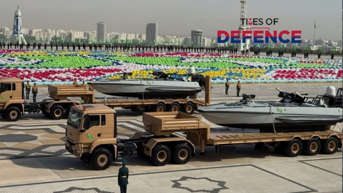 Turkmenistan Navy Publicly Debuts Israel Aerospace Industries (IAI) Katana Armed Unmanned Surface Vessels (USVs)
