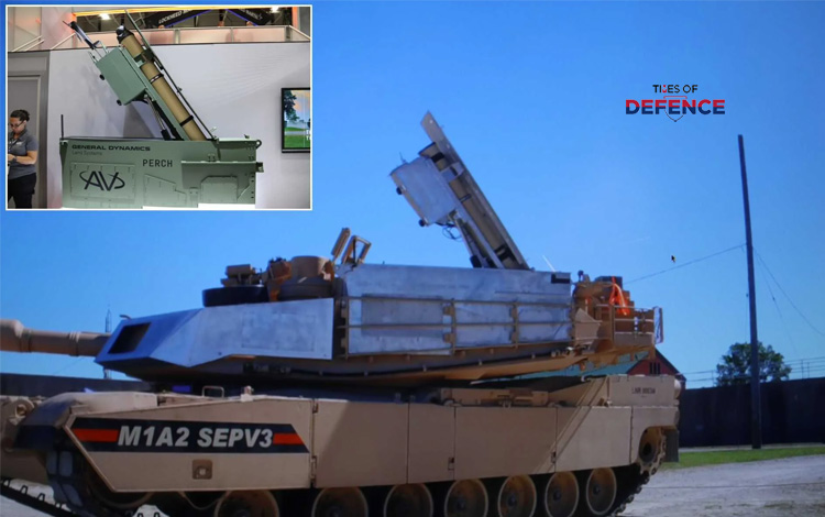 GDLS and AeroVironment Unveil PERCH 2.0 Under-Armor Loitering Munition Launcher for Abrams and Stryker
