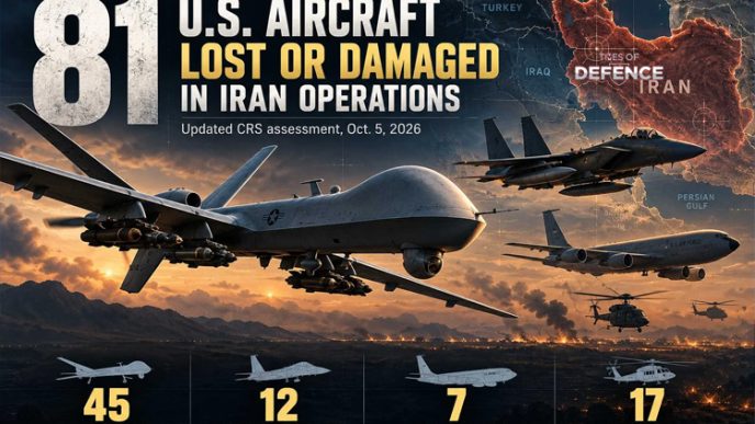 CRS Assessment Documents 81 U.S. Aircraft Lost or Damaged in Middle East Operations