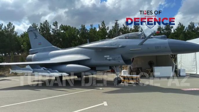 AVIC Showcases Full-Scale Chengdu J-10CE Fighter Jet Mockup in Azerbaijan Air Force Markings at ADEX 2026