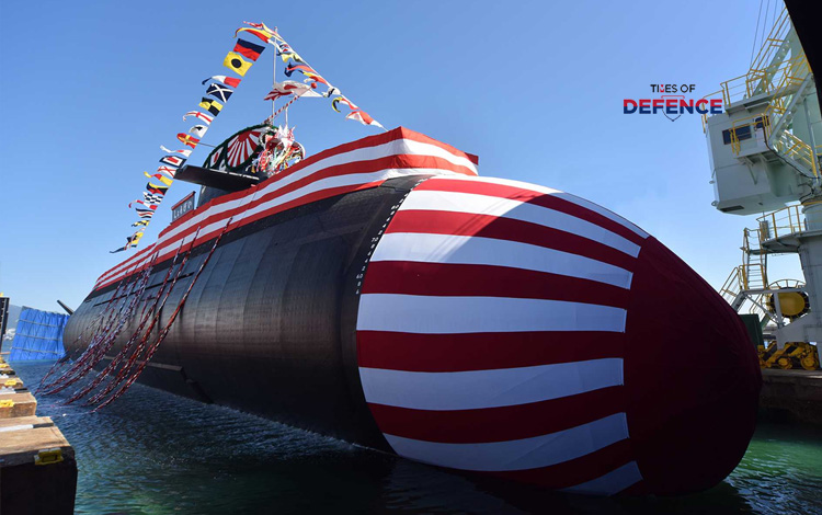 Mitsubishi Heavy Industries Launches 7th Taigei-Class Attack Submarine JS Shogei (SS-519)