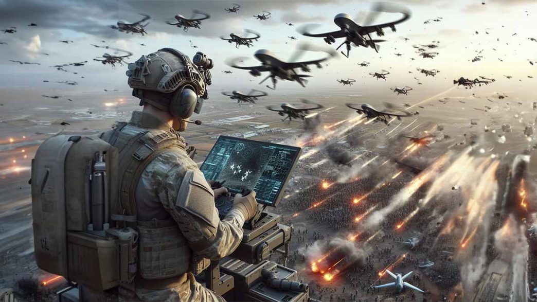 Drone swarms and the new balance of power on the battlefield with artificial intelligence